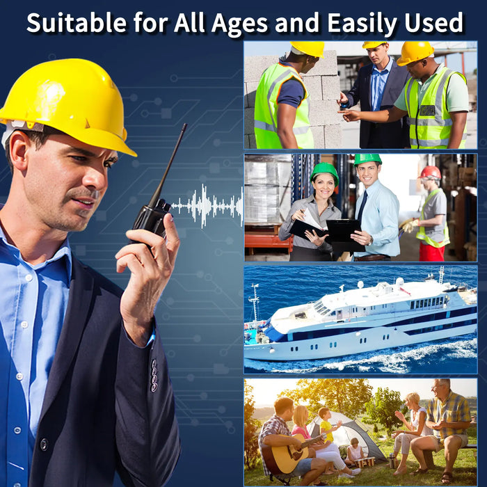 MaxTalker MT-8S Walkie Talkies | UHF Two-Way Radios for Outdoor & Business